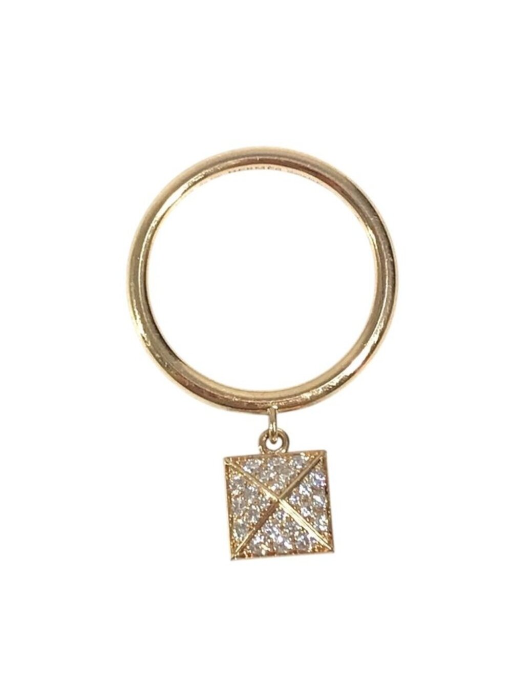 Hermes Ring Clou de H Diamond Gold